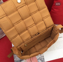 Load image into Gallery viewer, BV037 Suede Leather Padded Cassette Bag / 10.2x3.1x7.1inch
