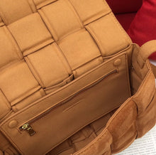 Load image into Gallery viewer, BV037 Suede Leather Padded Cassette Bag / 10.2x3.1x7.1inch
