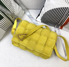 Load image into Gallery viewer, BV037 Suede Leather Padded Cassette Bag / 10.2x3.1x7.1inch
