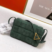 Load image into Gallery viewer, BV037 Suede Leather Padded Cassette Bag / 10.2x3.1x7.1inch
