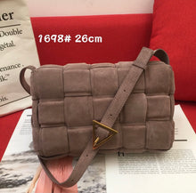 Load image into Gallery viewer, BV037 Suede Leather Padded Cassette Bag / 10.2x3.1x7.1inch
