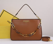 Load image into Gallery viewer, FF153 Fendi O’Lock Zipper / 13.8x5.5x9inch
