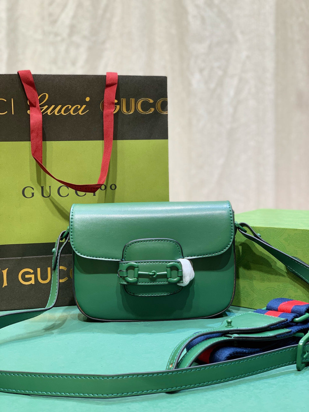 GC468 Gucci Horsebit 1955 Small Shoulder Bag / 8