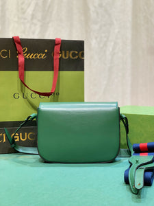 GC468 Gucci Horsebit 1955 Small Shoulder Bag / 8"W x 5.7"H x 2"D