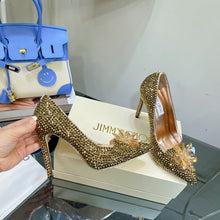 Load image into Gallery viewer, SE984 Avril Crystal Covered Pointy Toe Pumps / Size4-10
