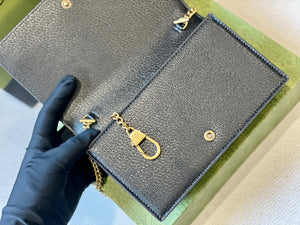 GC453 Gucci Diana Chain Wallet with Bamboo