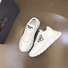 Load image into Gallery viewer, MSE060 Prada White Leather Sneakers
