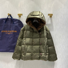 Load image into Gallery viewer, CLTH293  Monogram Accent Pillow Puffer Jacket

