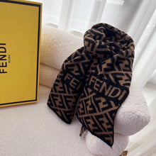 Load image into Gallery viewer, CLTH295 FF Cashmere Scarf / 30x180cm(11.8x70.8inch)
