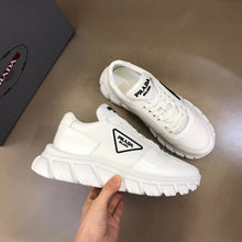 Load image into Gallery viewer, MSE060 Prada White Leather Sneakers
