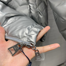 Load image into Gallery viewer, CLTH292 LB Metallic Monogram Flowers Reversible Puffer Jacket
