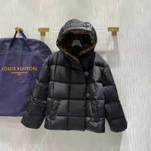 Load image into Gallery viewer, CLTH293  Monogram Accent Pillow Puffer Jacket
