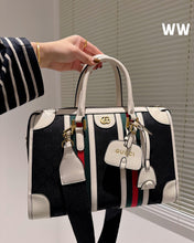 Load image into Gallery viewer, GC451 Bauletto Medium Top Handle Bag / 13.4&quot;W x 9.4&quot;H x 7.1&quot;D
